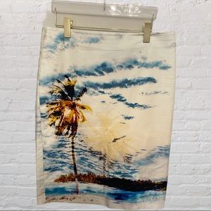 Lord and Taylor tropical print skirt